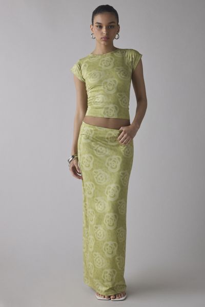 Hosbjerg Tohana Blossom Green Maxi Skirt