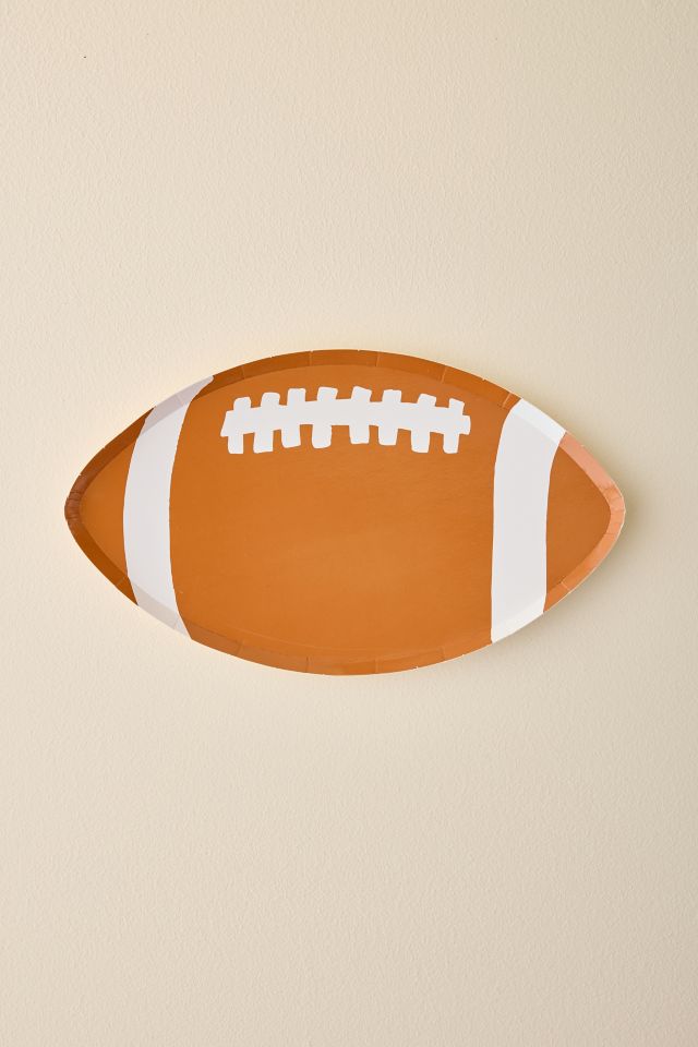 Football Shaped Paper Plate Set #1