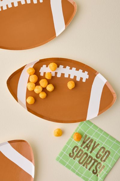 Ensemble d'Assiettes en Papier en Forme de Ballon de Football