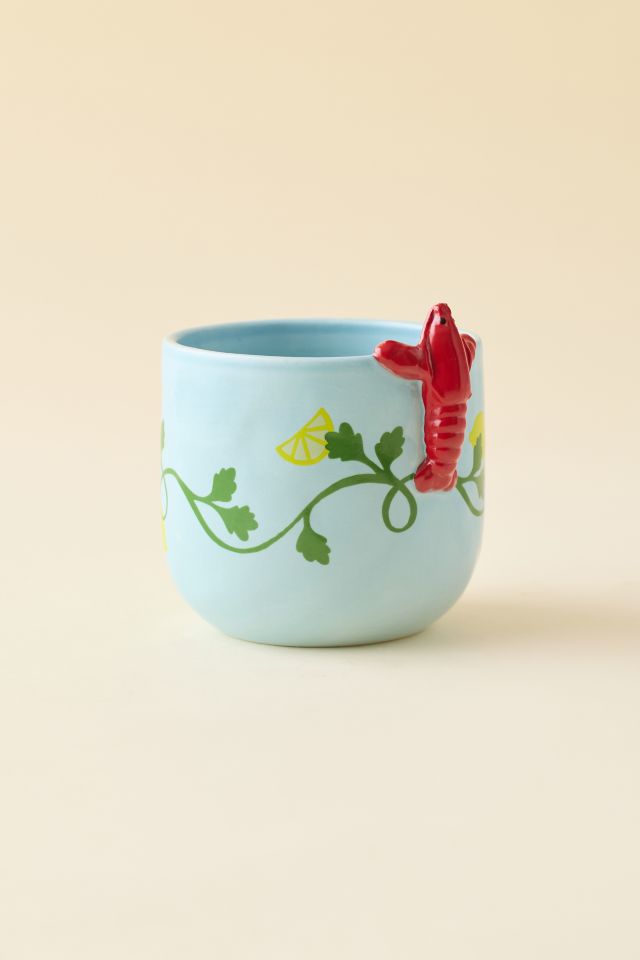 Peeking Lobster Ceramic Planter #1
