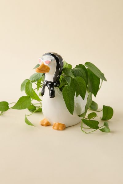 Goose Sculptural Ceramic Planter