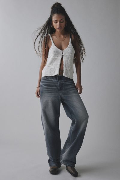 Kimchi Blue Kiara Split-Front Flyaway Sweater Tank Top