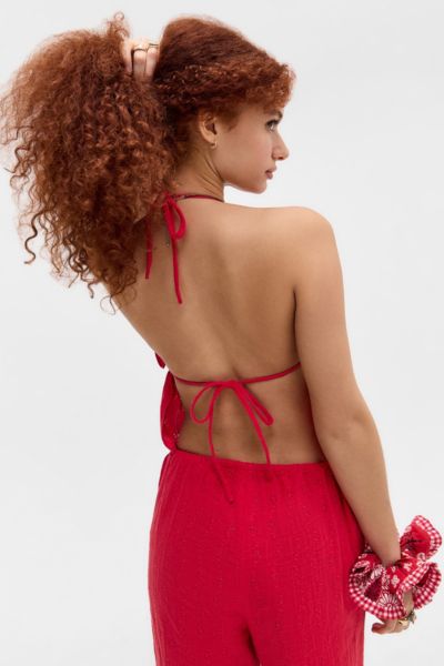 Out From Under Broderie Tie-Back Cami