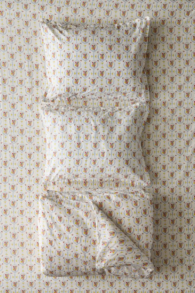 Studio Sweet Posie Vignette Brushed Cotton Duvet Cover Set #4