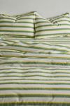 Off-Set Stripe Brushed Cotton Duvet Cover Set