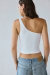 Out From Under Liv One-Shoulder Textured Seamless Knit Top
