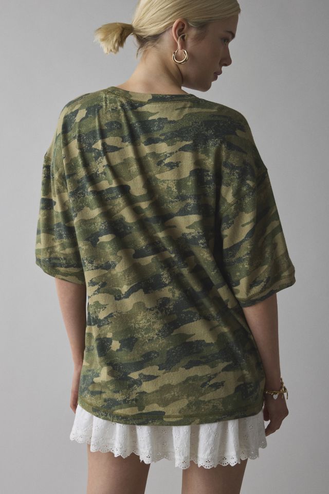 UO Shirley Lace-Trim Oversized Graphic Tee #2
