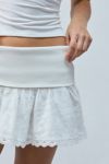 Kimchi Blue Jesse Foldover Fit-And-Flare Micro Skirt