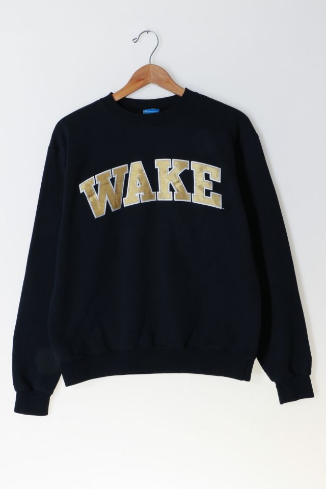 Vintage Champion Wake Forest University Applique Crewneck Sweatshirt