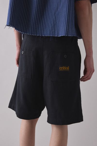 The Critical Slide Society Harro Linen Wide Leg Short