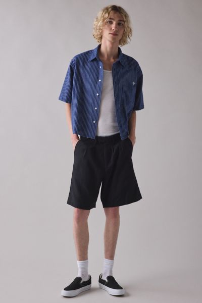 The Critical Slide Society Harro Linen Wide Leg Short