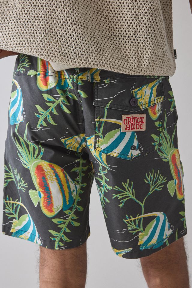 The Critical Slide Society Tropical Pattern 17” Swim Short #2