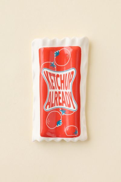 Ketchup Packet Ceramic Trinket Dish
