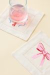 Icon Embroidered Fabric Coaster Set