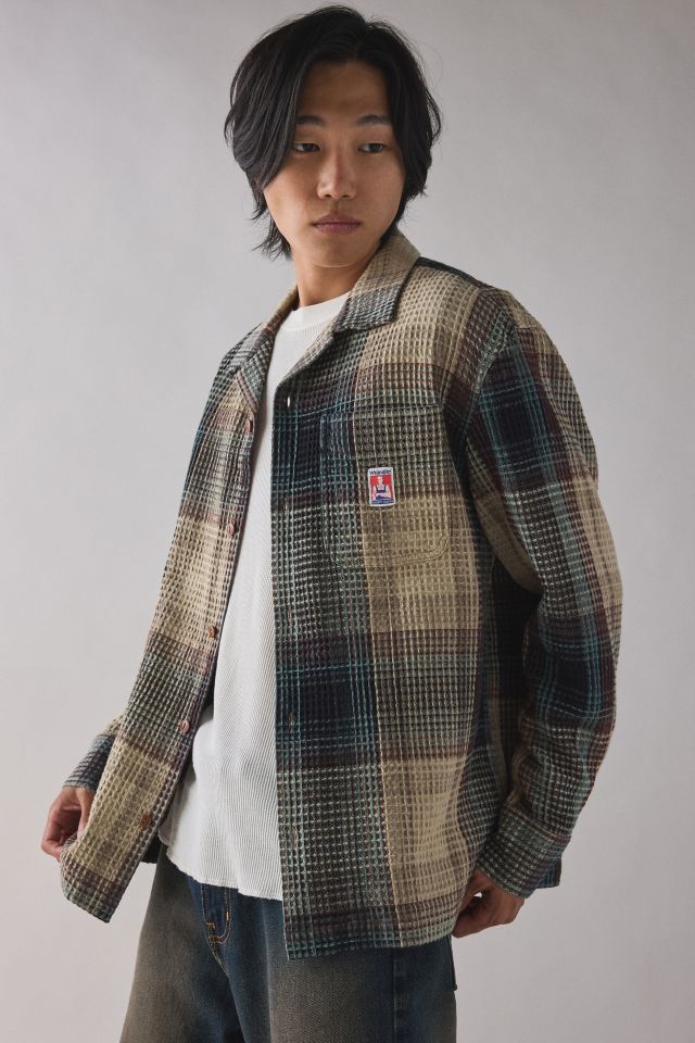 Wrangler Western Waffle Plaid Long Sleeve Shirt #2