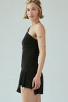 UO Monica Asymmetrical One-Shoulder Mini Romper