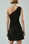 UO Monica Asymmetrical One-Shoulder Mini Romper