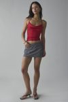 UO Deja Satin Cowl Neck Halter Cami