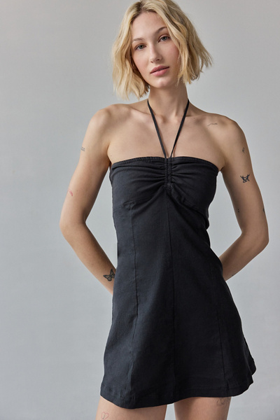 Kimchi Blue Cate Y-Neck Halter Mini Dress | Urban Outfitters