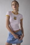 Kimchi Blue Too Perfect Peaches Graphic Ringer Baby Tee