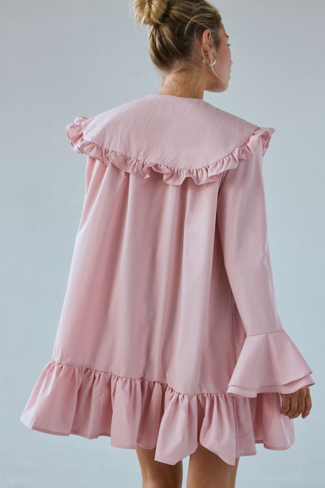 Sister Jane Canary Ruffle Collar Tiered Mini Dress #4