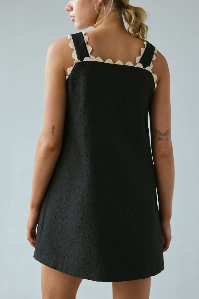 Sister Jane Swallow Hearts Applique Button-Front Mini Dress #3