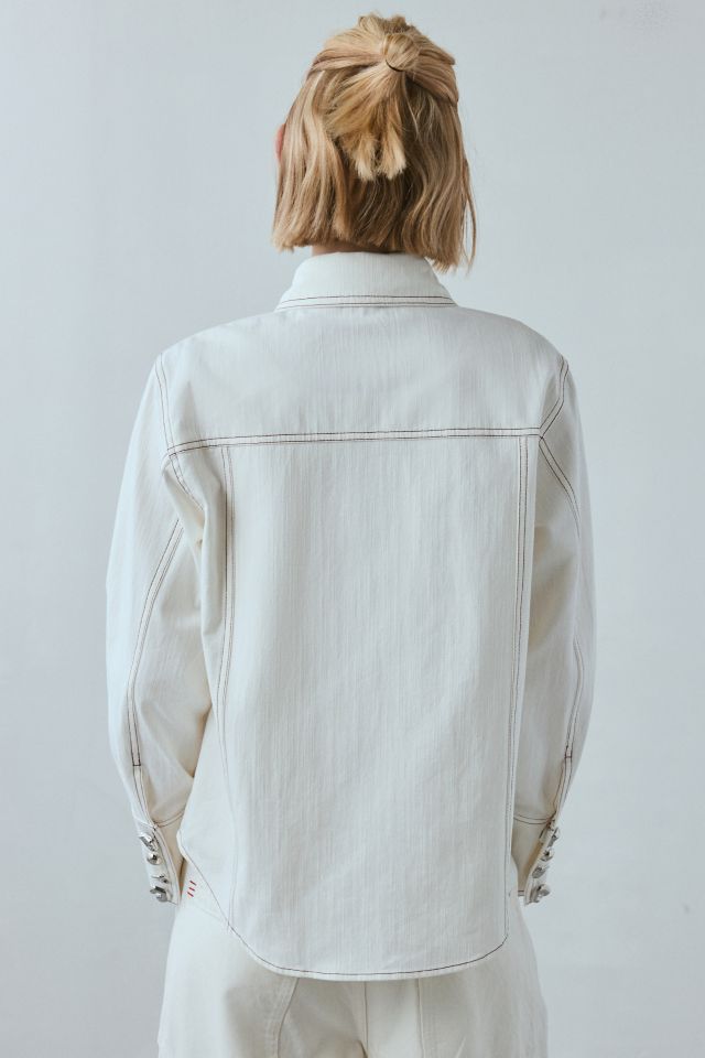Ghospell Meredith Cotton Button-Down Shirt #2