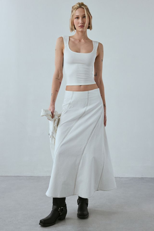 Ghospell Meredith Fit-And-Flare Midi Skirt #3
