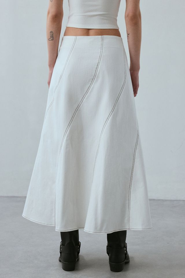 Ghospell Meredith Fit-And-Flare Midi Skirt #4