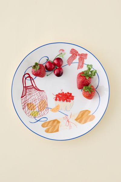 Graphic Printed Ceramic Dinner Plate Product Page