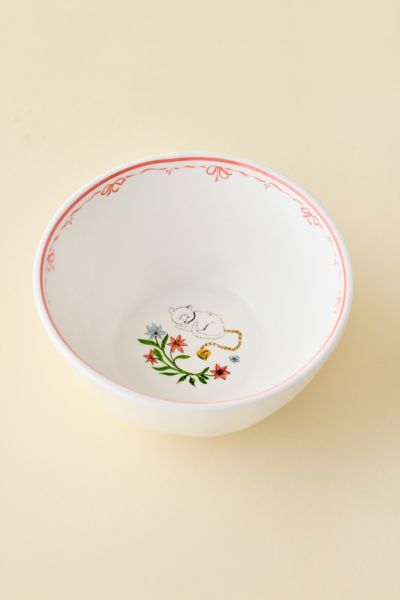 Graphic Printed Ceramic Cereal Bowl