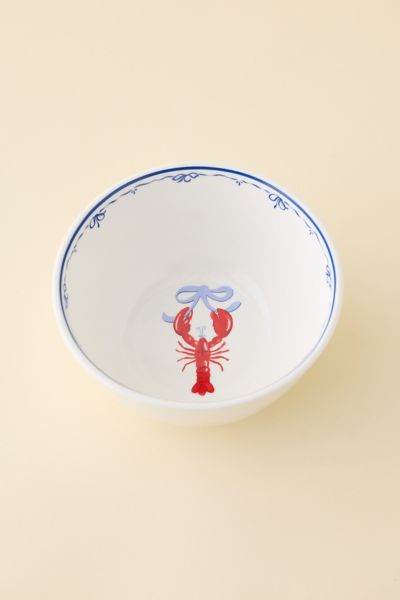 Urban Outfitters Graphic Printed Ceramic Cereal Bowl In Hamptons At  In Multi