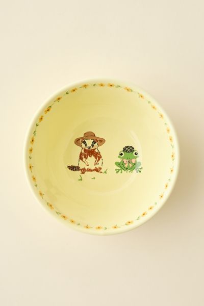 Urban Outfitters Graphic Printed Ceramic Cereal Bowl In Party Animals At  In Multi