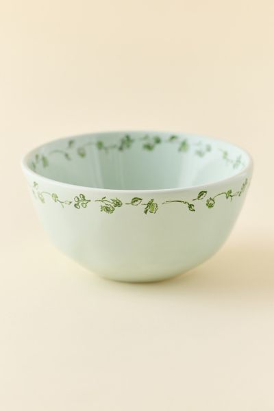 Urban Outfitters Graphic Printed Ceramic Cereal Bowl In Sport Toile At