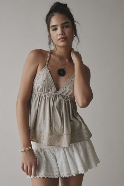 Kimchi Blue Bailey Eyelet Lace Babydoll Tank Top