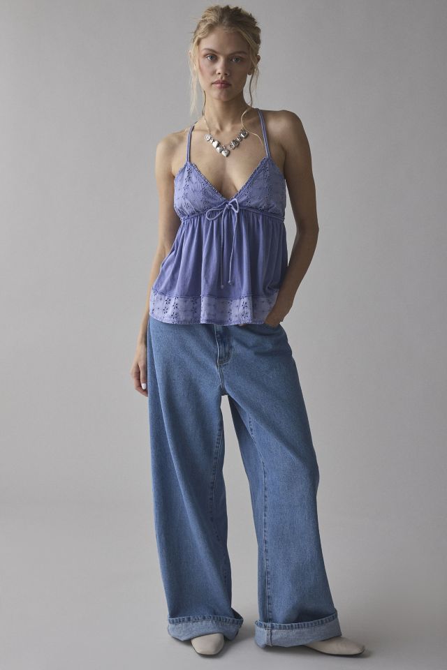 Kimchi Blue Bailey Eyelet Lace Babydoll Tank Top #3
