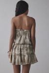 UO Julie Strapless Tiered Chiffon Mini Dress
