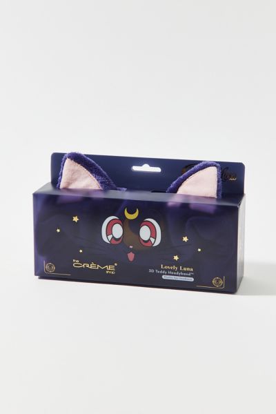 The Crème Shop X Pretty Guardian Sailor Moon Lovely Luna 3D Teddy Plushie Spa Headband