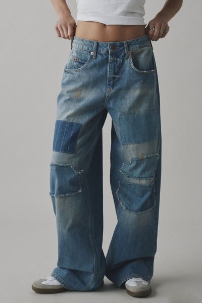 BDG Jaya Patchwork Baggy Boyfriend Jean