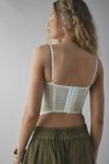 Out From Under Aura Lace-Trim Mesh Corset Top