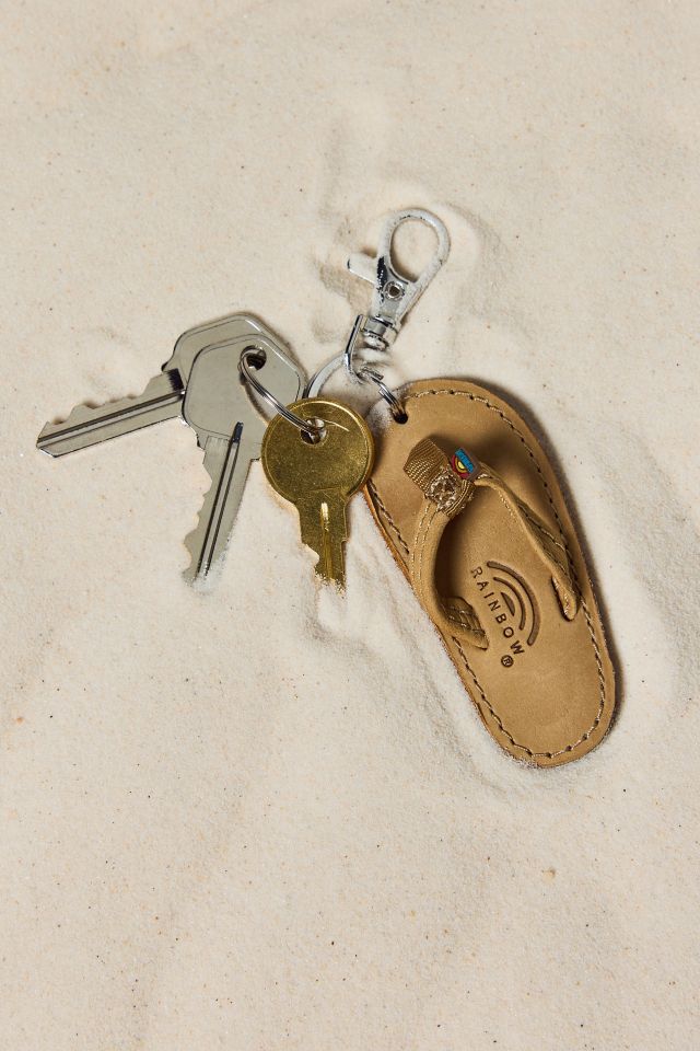 Rainbow Premier Leather Sandal Keychain #2