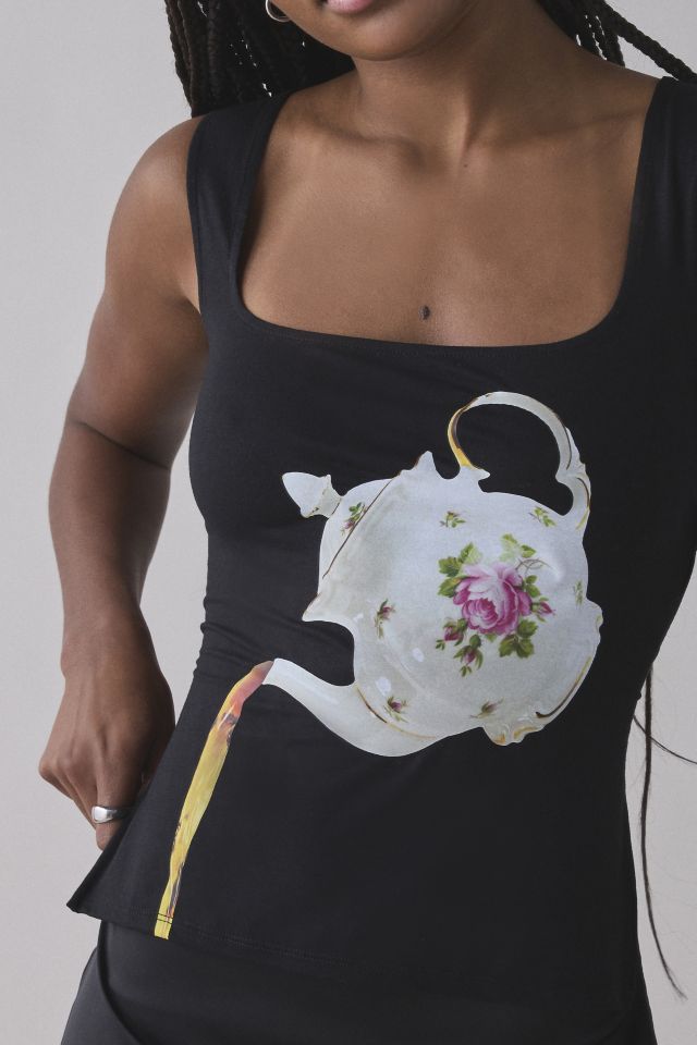 Tyler McGillivary Alice Square Neck Open-Back Tank Top #3