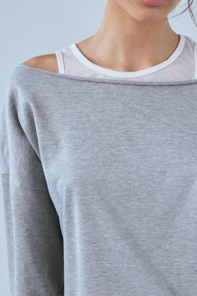 Out From Under Finley Oversized Off-The-Shoulder Pullover Sweatshirt