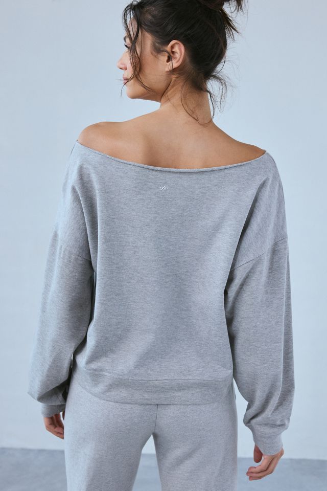 Out From Under Finley Oversized Off-The-Shoulder Pullover Sweatshirt