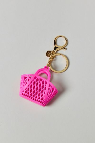 Sun Jellies Betty Itty Bitty Basket Bag Charm In Berry At Urban Outfitters In Berry