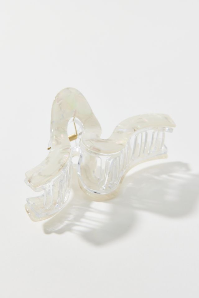 Pearlized Acrylic Wave Claw Clip #2