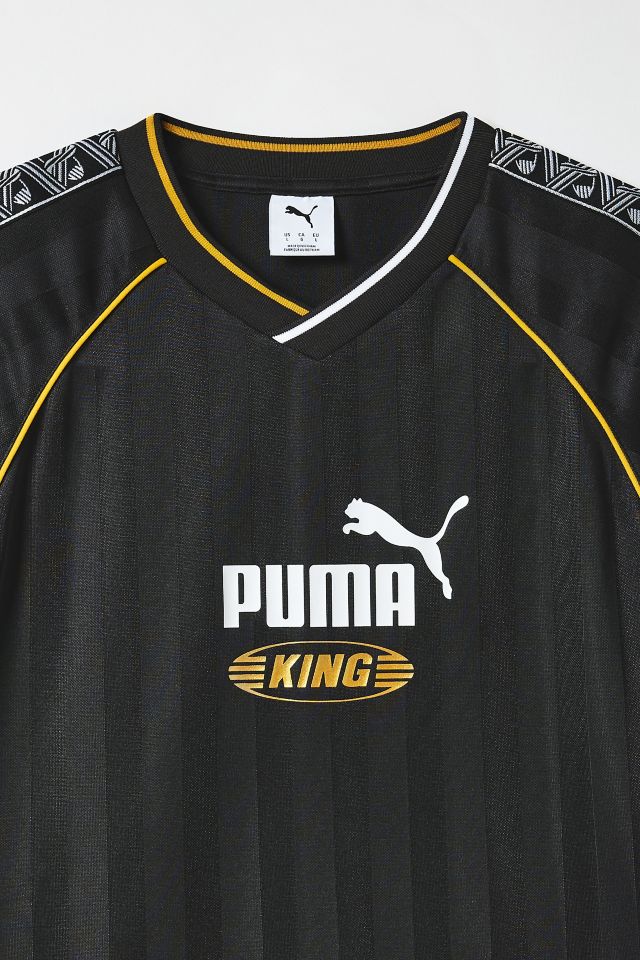 PUMA KING長袖シャツ ホワイト/ブラック KING Relaxed Football Jersey Unisex | PUMA