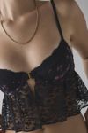 Out From Under Katiya Mesh + Lace Flyaway Babydoll Bra Top