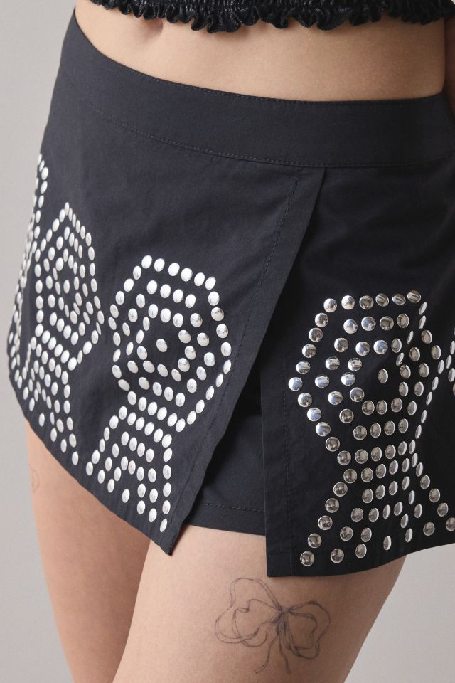 Silence + Noise Sky Festival Studded Micro Skort #1
