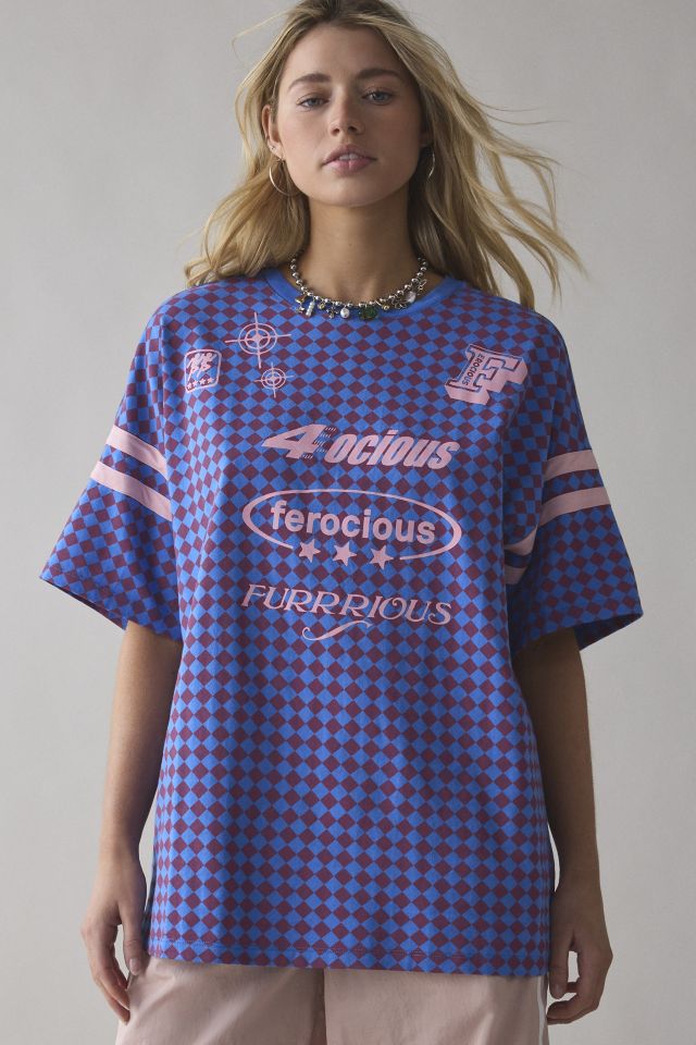 BDG Furrious Rowan Graphic Oversized Checkerboard Jersey Tee #1